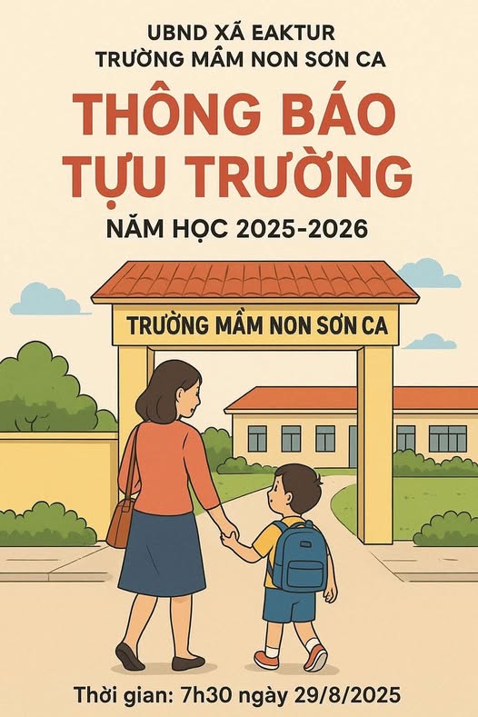 THÔNG BÁO TỰU TRƯỜNG NĂM HỌC 2025 – 2026